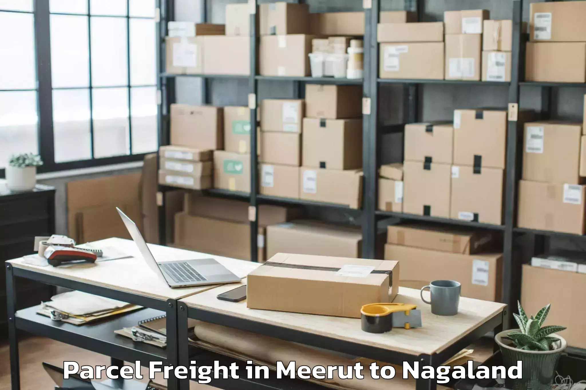 Book Your Meerut to Chozuba Parcel Freight Today